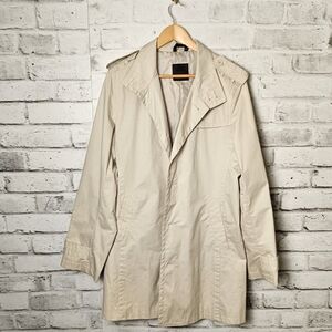 Rudsak Beige Trench Coat Cotton Jacket Classic Minimalist XL